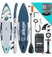 ALLPICK Premium SUP Board Set Stand Up Paddle Board Gonflable, avec support universel pour appareil photo, etc.