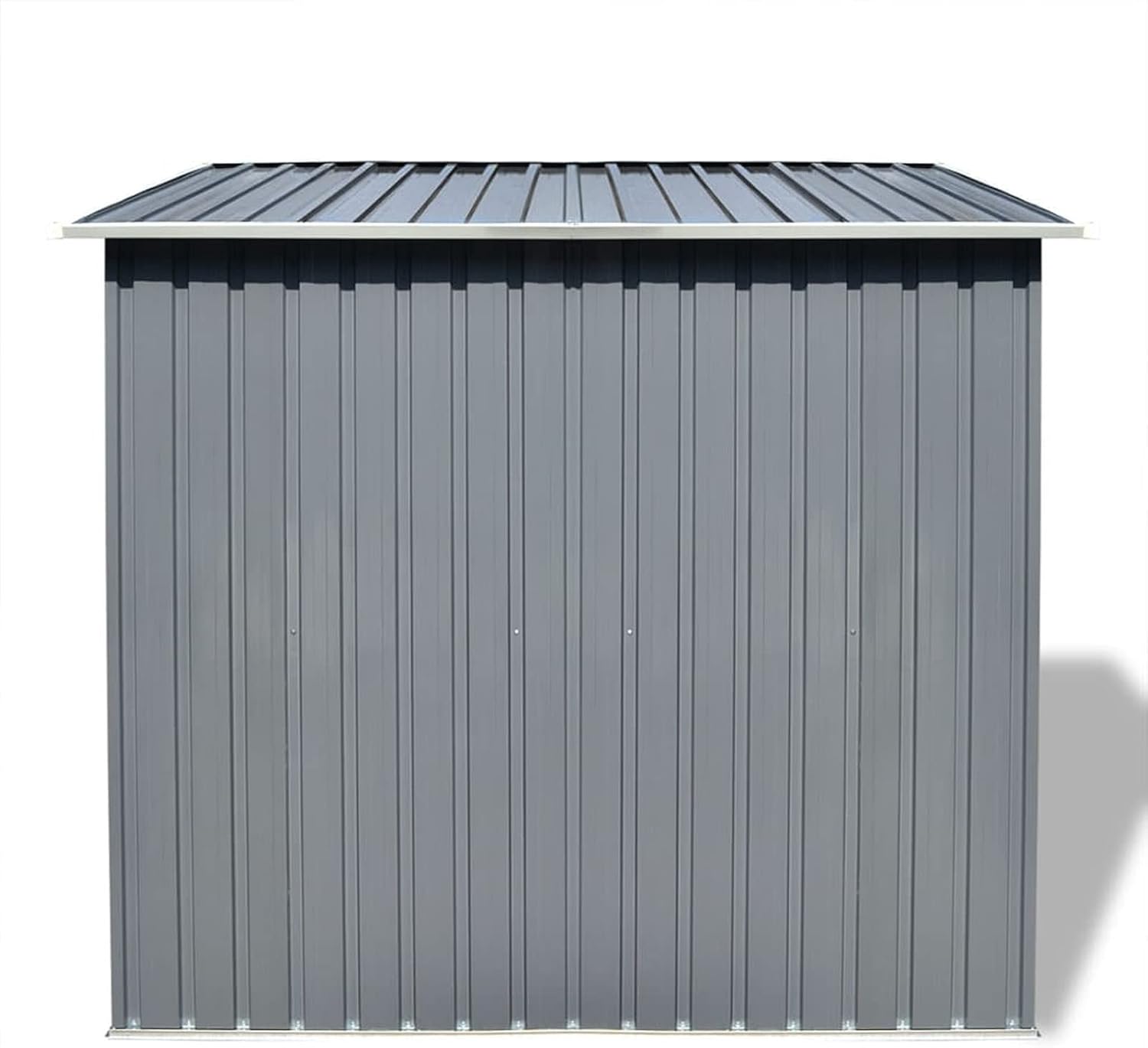 Homgoday - Abri de jardin métal - gris - spacieux, résistant
