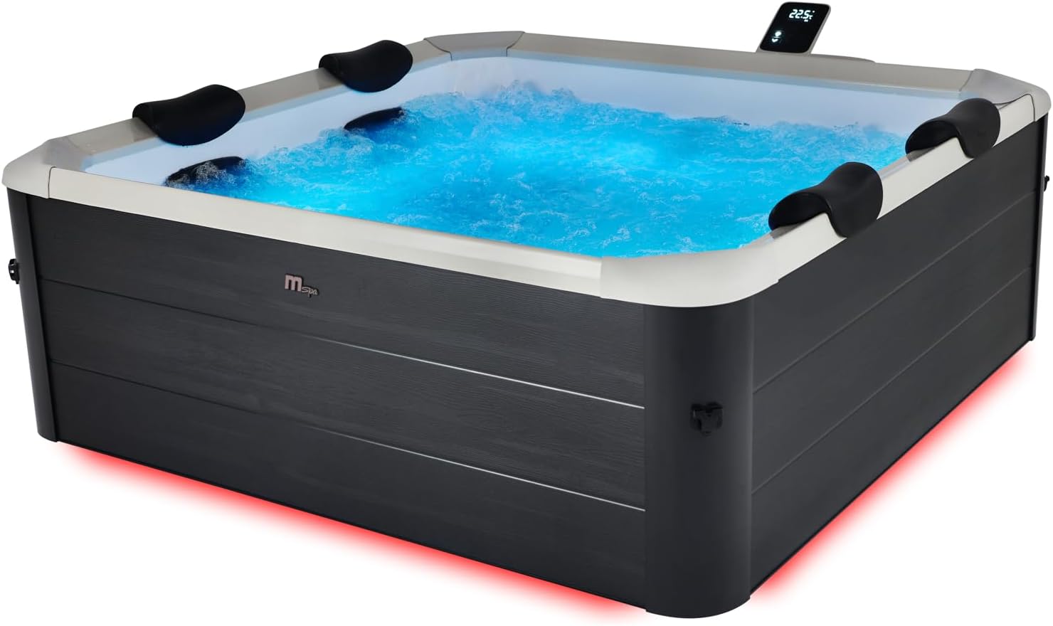 MSPA - Oslo Aero Plus - 180 cm carré - 6 places, jets air/eau, 8 filtres inclus