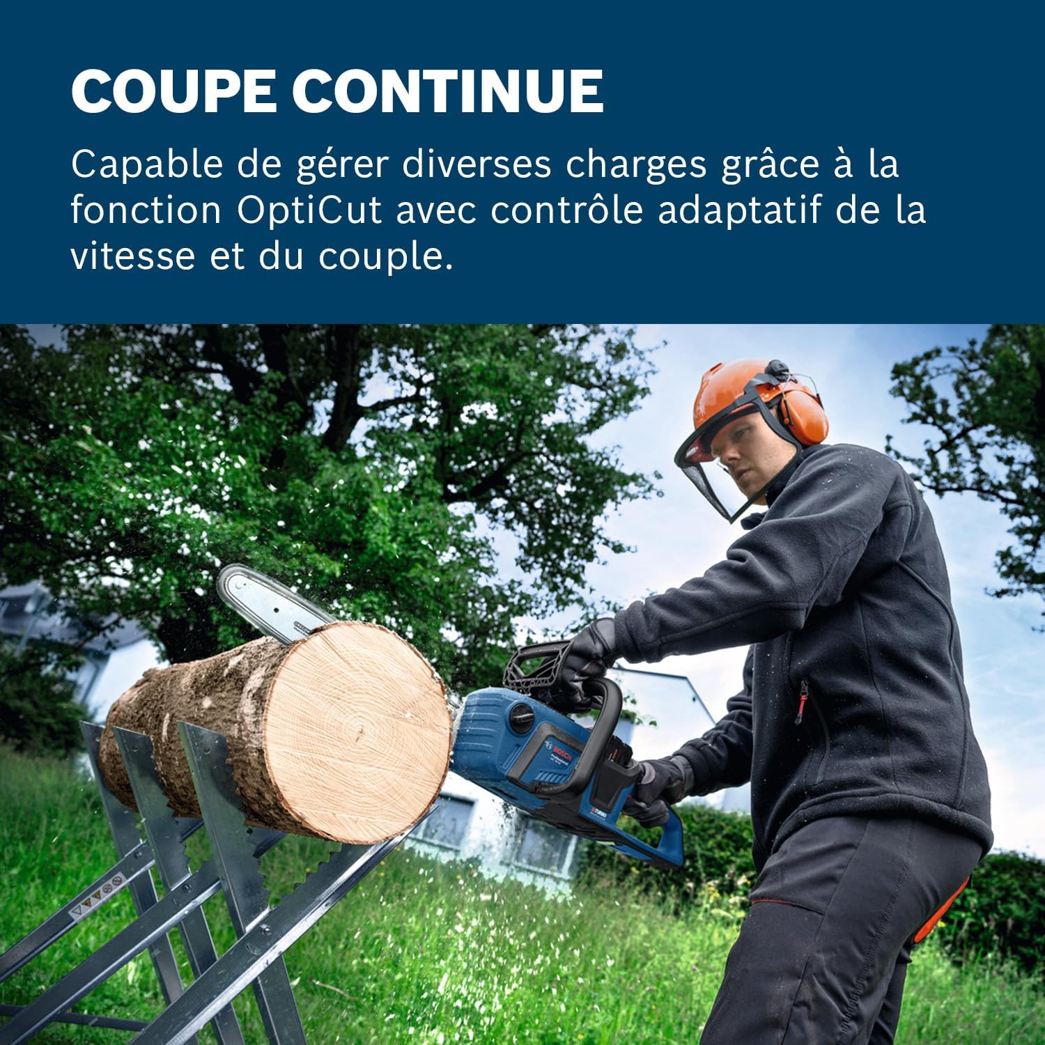 Bosch - tronçonneuse Pro 18V, guide 40 cm, moteur sans charbon, GKE 18V-40