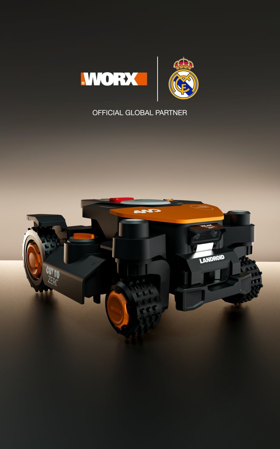 Worx - robot tondeuse Vision série - 1000 m², navigation IA, WR341E