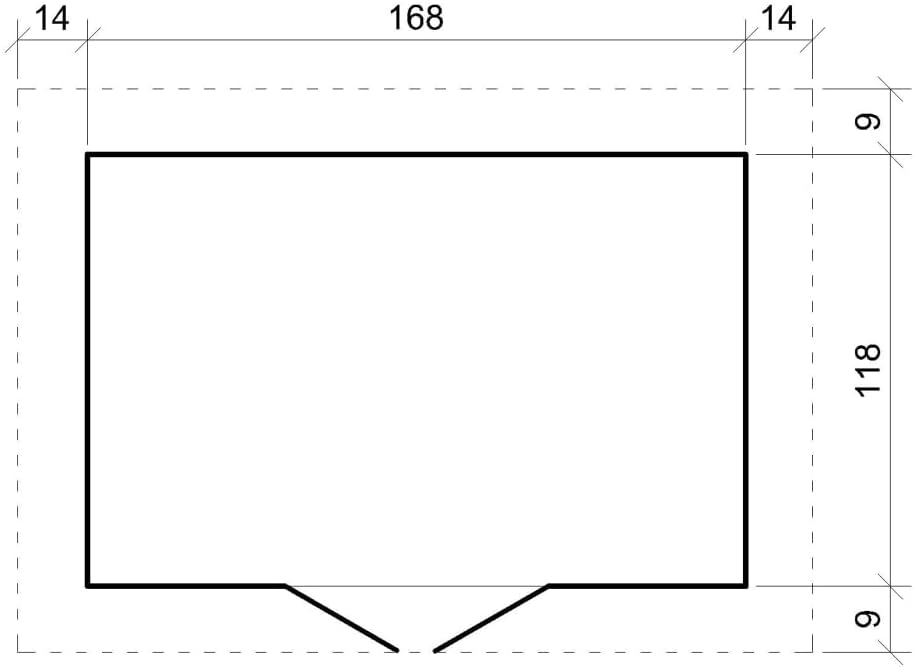 Abri de Jardin en Bois avec Sol TRAITÉ - Stockage extérieur I196xL136xH218 cm/ 1.98 m2 Petit abri à Outils, Local à vélos - TIMBELA M367F+M367G