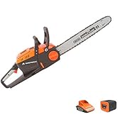 Yard Force - Tronçonneuse sans-fil 40V avec Guide-Chaîne Oregon de 35cm, Batterie et Chargeur - L...