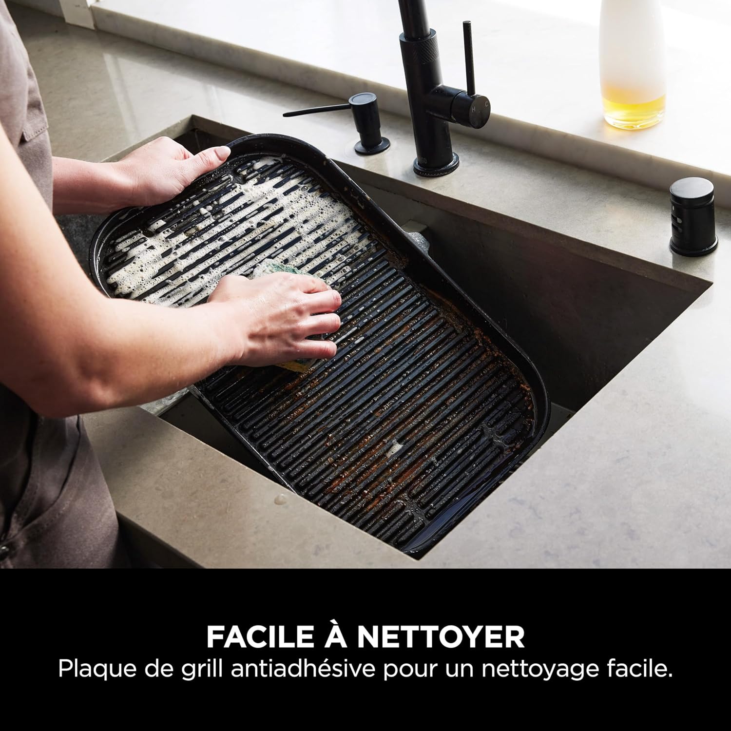 Ninja - grill & fumoir Pro Connect XL - contrôle app, 7-en-1, friteuse, résist. intem. - OG901EU