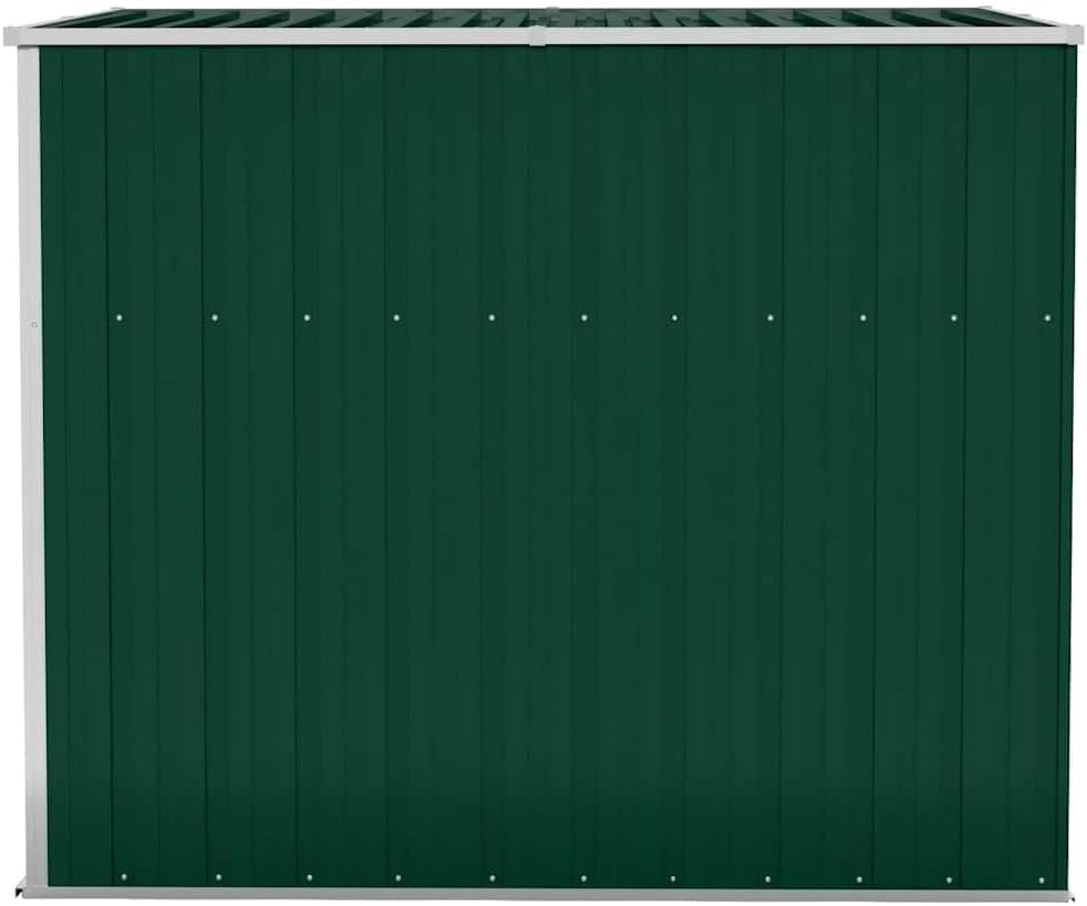 Générique Abri de Jardin Mural Vert 118x194x178 cm Acier galvanisé,Structures extérieures, Cabanes & abris de Jardin,316221