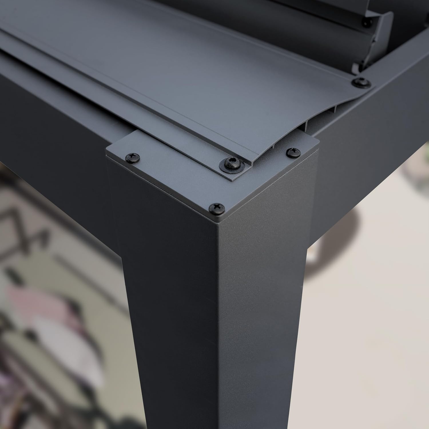 PRIMEYARD - Pergola série acier/aluminium - 3x6 m - lames orientables