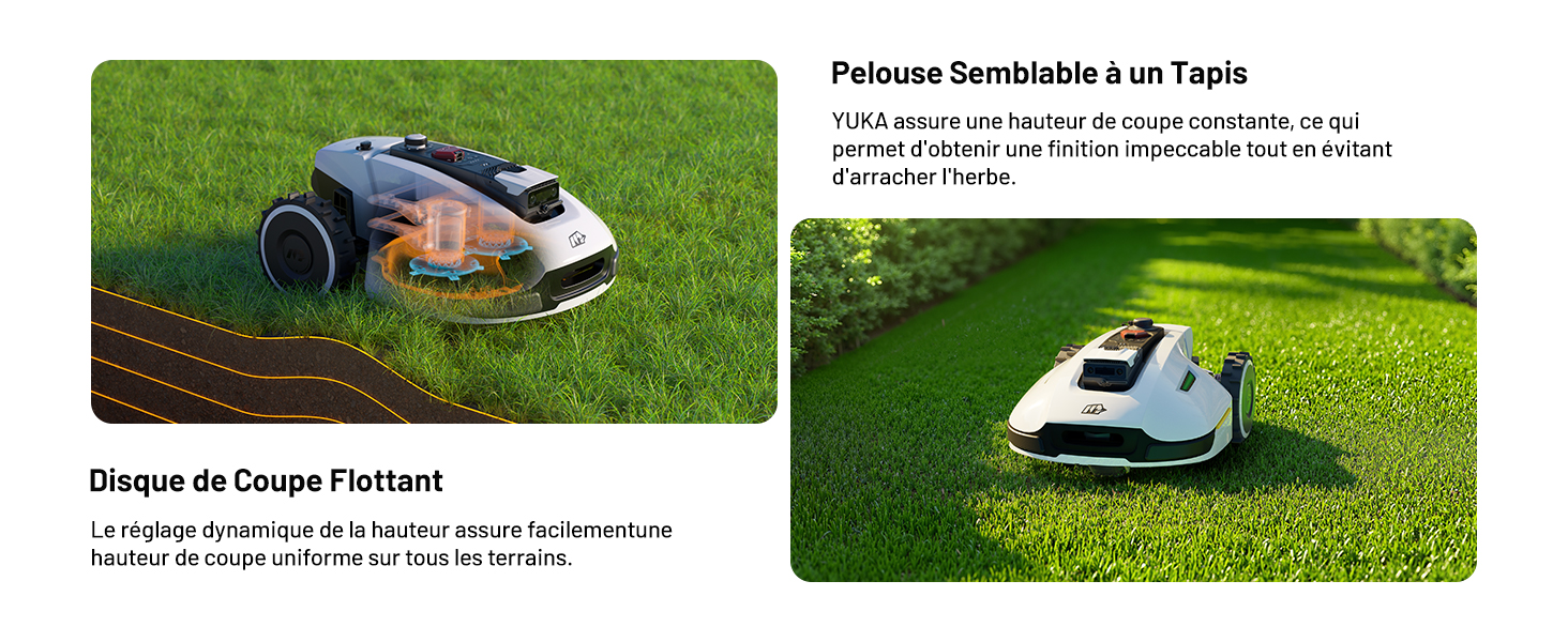 le concept de la voiture est conçu pour être utilisé comme tondeuse à gazon