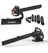 FUXTEC Profi Benzin Laubsauger FX-LBS126P – Laubbläser & Häcksler mit Blasrohr – Saugrohr & 60L F...