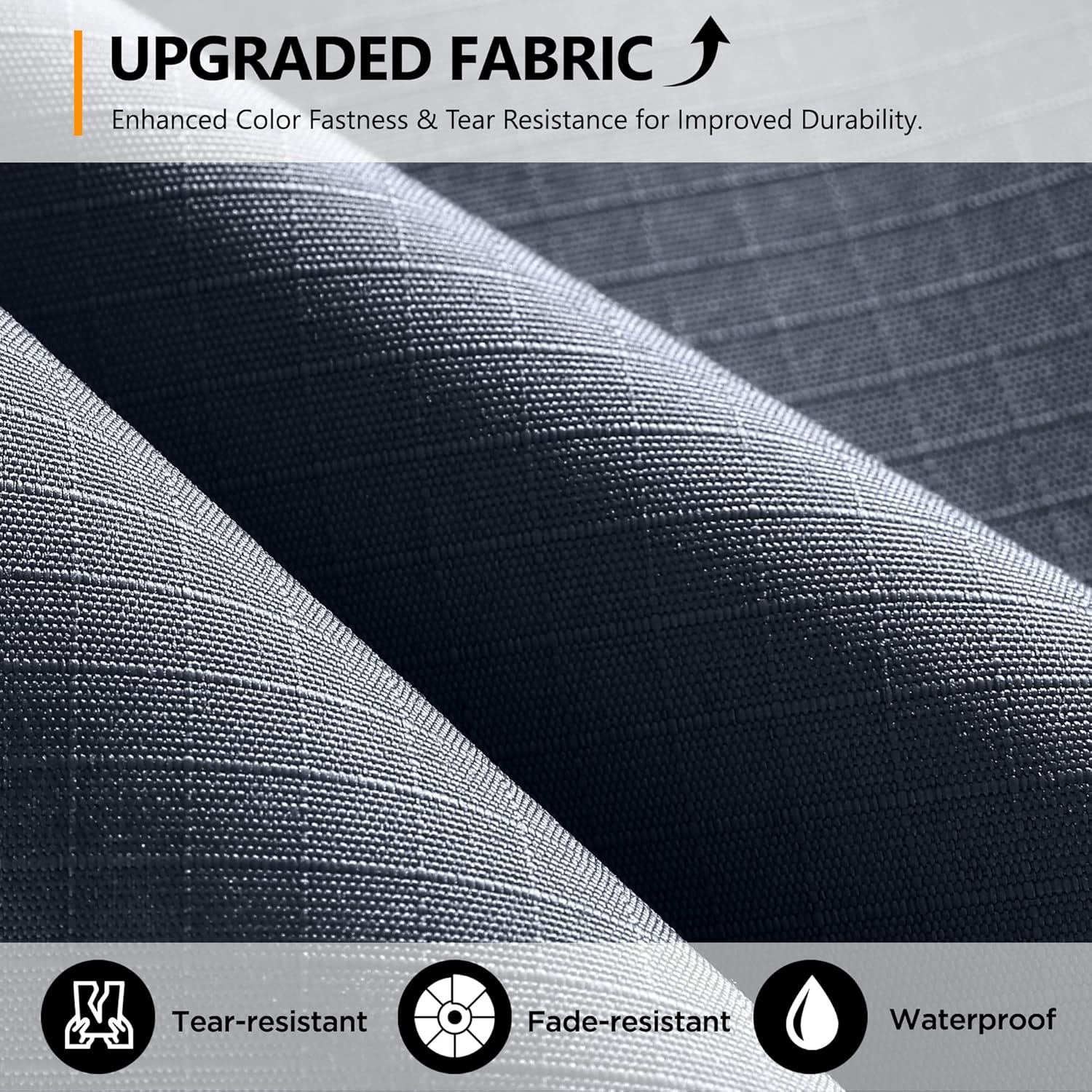 ABCCANOPY - Tonnelle extérieure double toit - 229 x 227 cm - moustiquaire, rideaux, gris foncé