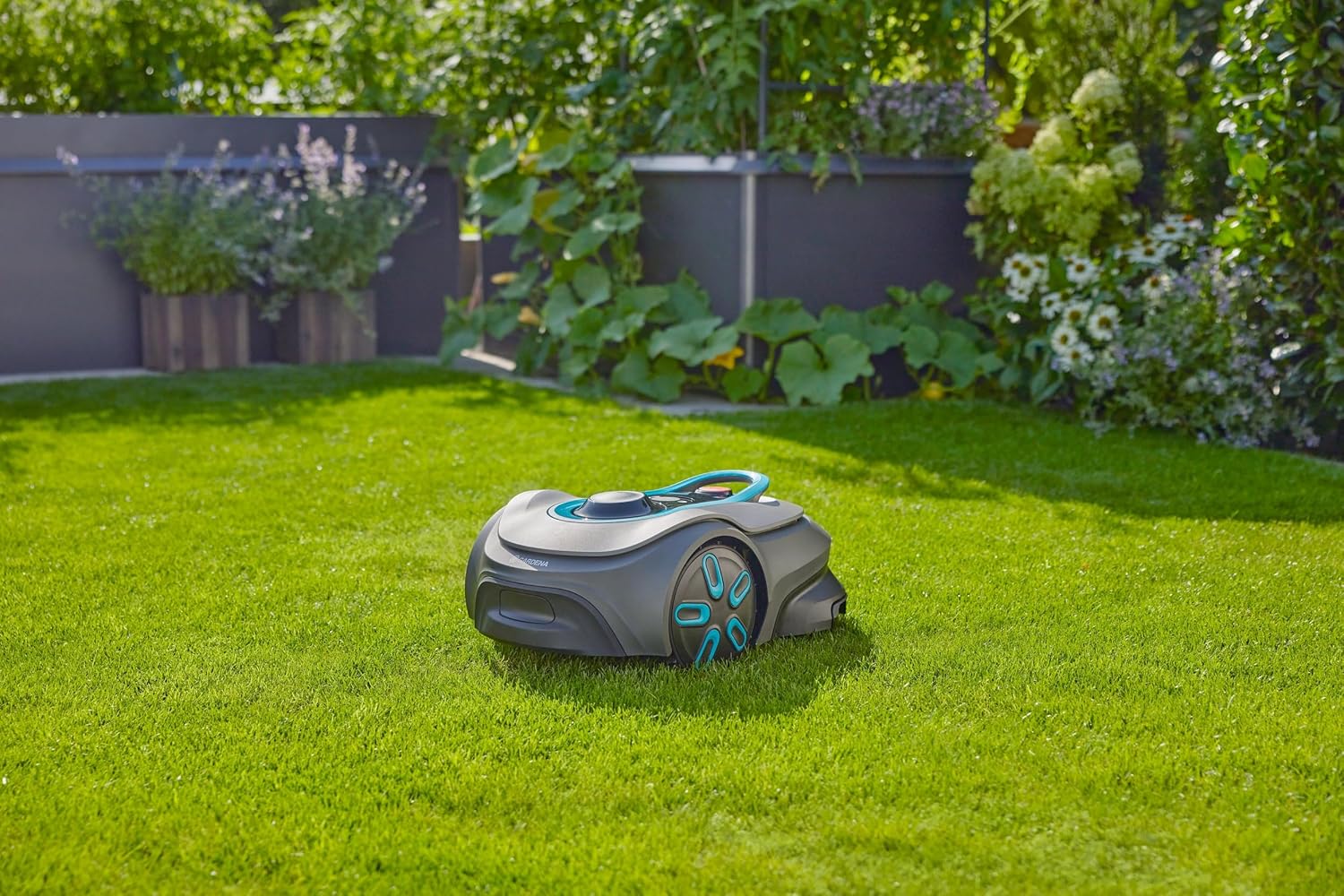 Gardena - Smart SILENO Free Set - 750 m² - tondeuse robot silencieuse, Lona, sans fil périphérique - 19924-47
