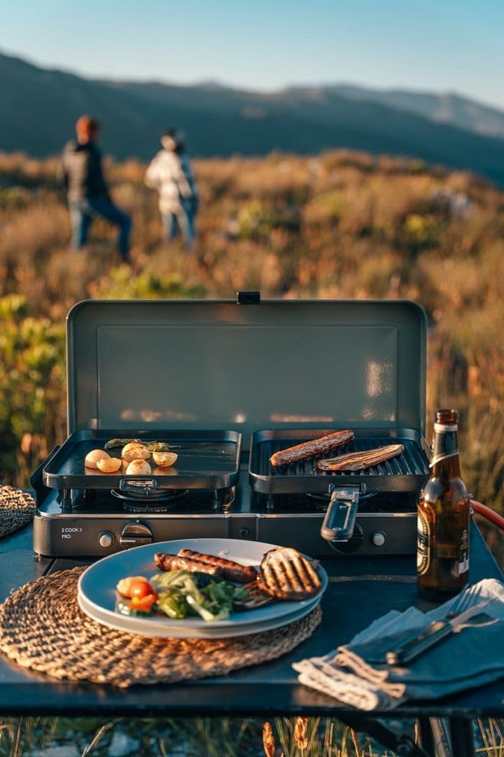 CADAC - 2-Cook 3 - cuisinière portable acier/aluminium - sac inclus - 30mBar