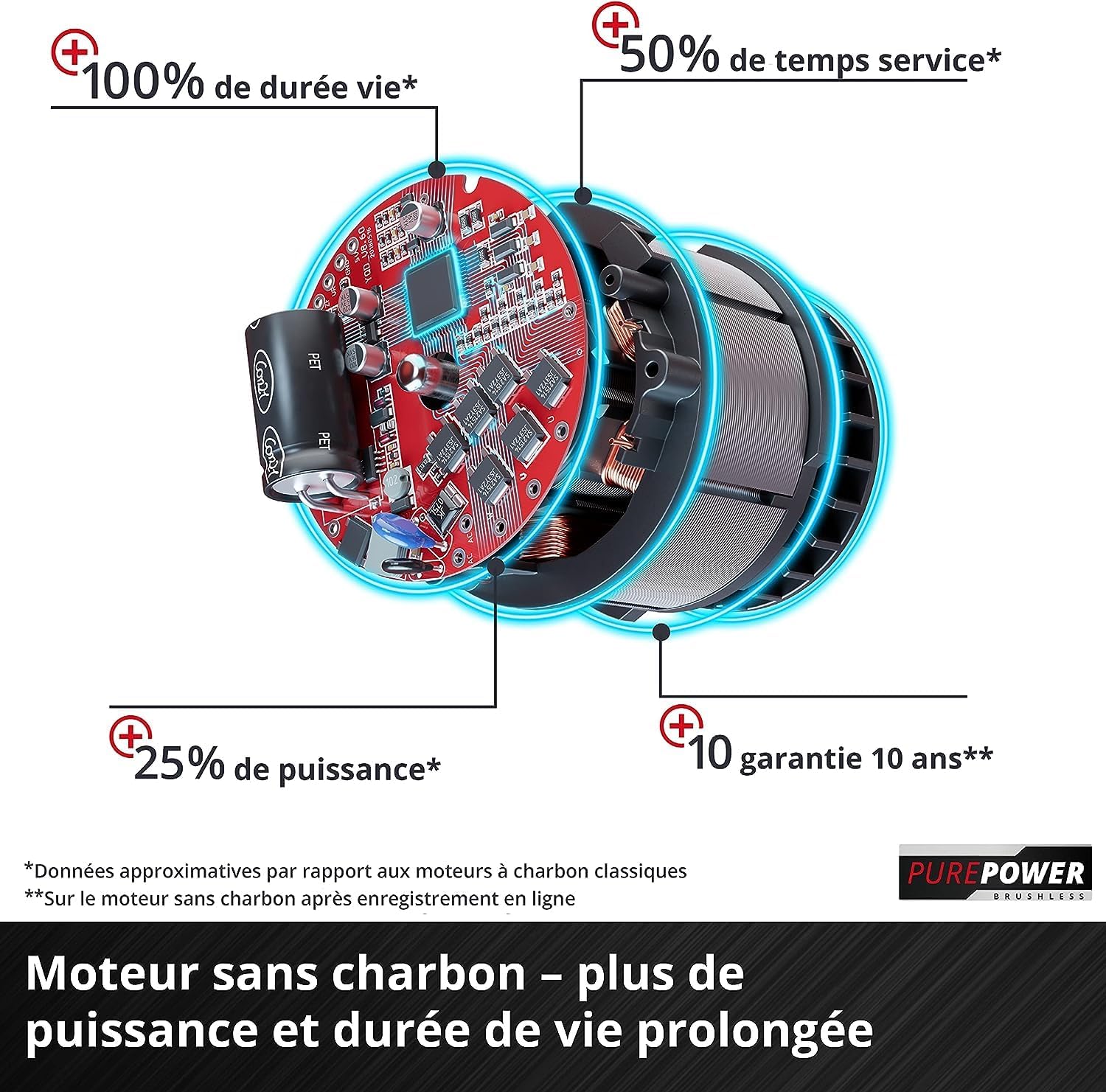 Einhell Tronçonneuse sans fil FORTEXXA 18/30 Solo - Power X-Change (18V, moteur sans charbon, guide-chaîne 30 cm, régime max 4 300 tr/min) Livré sans Batterie ni Chargeur