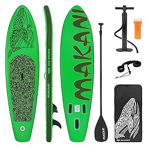 ECD Germany planche de stand up vert paddling makani 320x80x15 cm SUP gonflable paddle board de surf