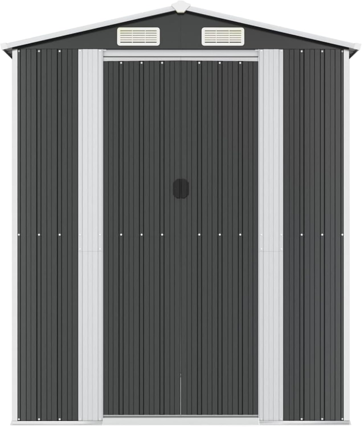 Abri jardin acier galvanisé, anthracite, 192x274x223cm