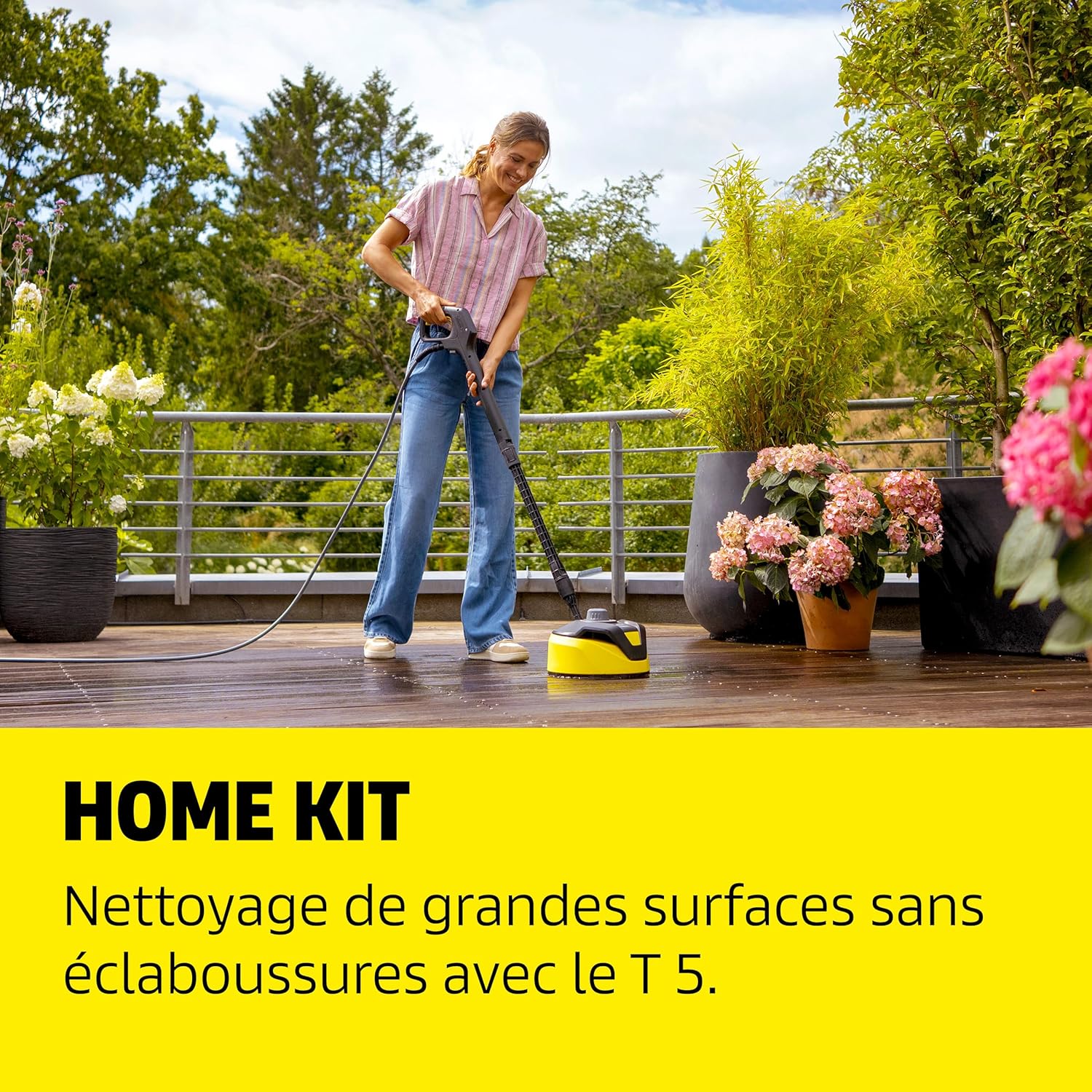 Kärcher - K 4 Comfort Premium Home - 130 bar, 420 l/h, 30 m²/h, enrouleur, 4 jets
