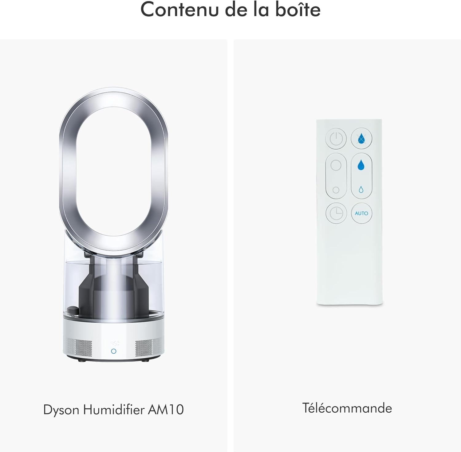 Dyson AM10 Humidificateur et ventilateur, brume froide ultra-fine, contrôle automatique de l’humidité