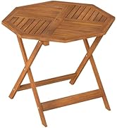 GOPLUS Table Exterieur Jardin 4-6 Personnes Ø 90CMx72CM, Table Salle A Manger Exterieur Octogonal...