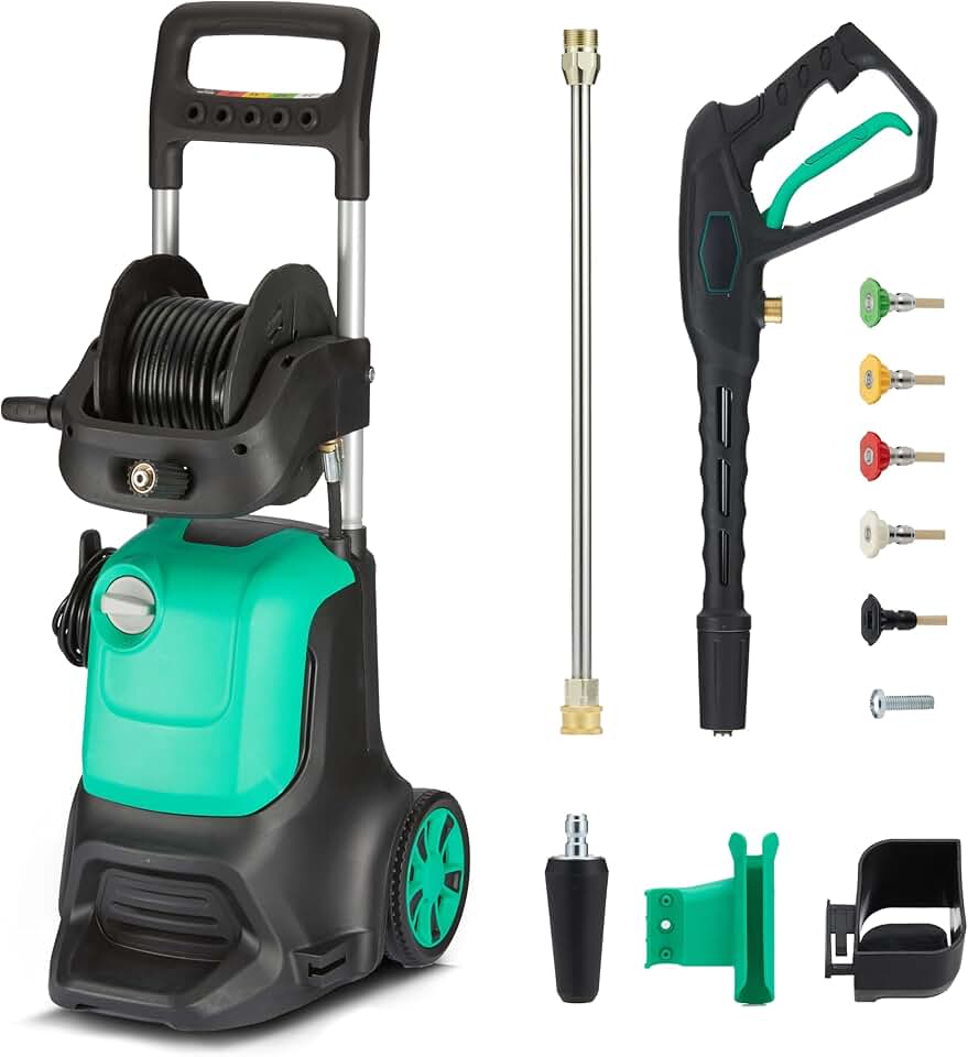 co Basics - Nettoyeur haute pression série 2200 W - 145 bar, 500 l/h, vert