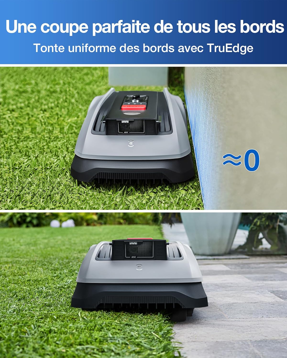ECOVACS - Goat O600 - 600 m² - RTK+Vision, IA obstacles, applis, O600