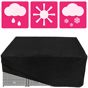 . Vous trouverez ci-dessus trois icônes météorologiques : pluie, soleil et neige, qui suggèrent une protection contre tous les temps