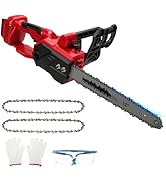 WingFly Tronçonneuse sans fil 12" compatible avec Milwaukee M18 18 V, tronçonneuse électrique avec brosse.