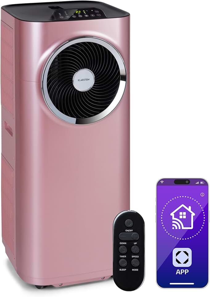 Klarstein - Kraftwerk Smart 10K - 29-49 m², 50 dB, 23 l/h, 440 m³/h, télécommande, kit fenêtre