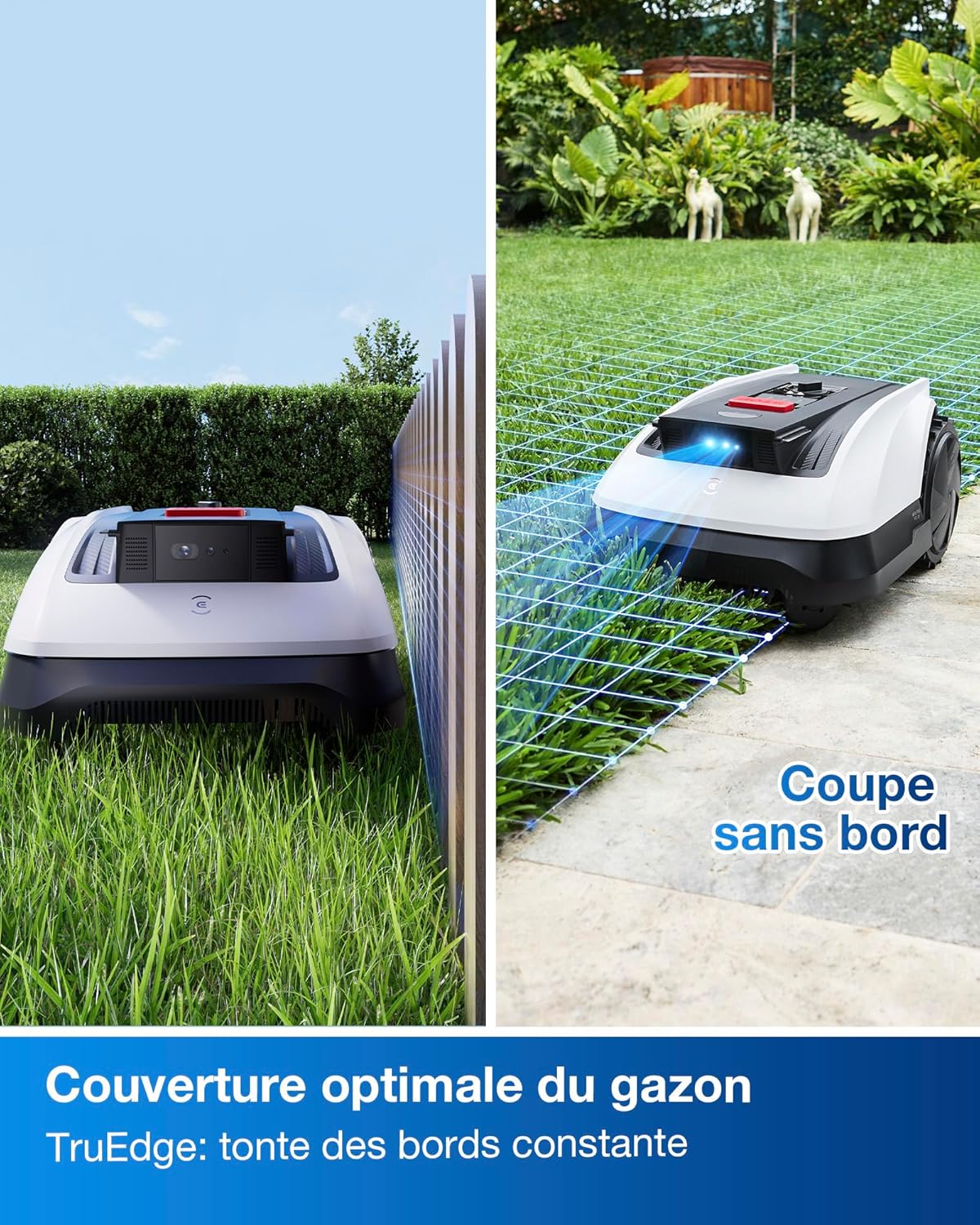 ECOVACS - Goat O800 série - 800 m² - RTK+Lidar, tonte précise, pente 45% - GOAT O800 RTK