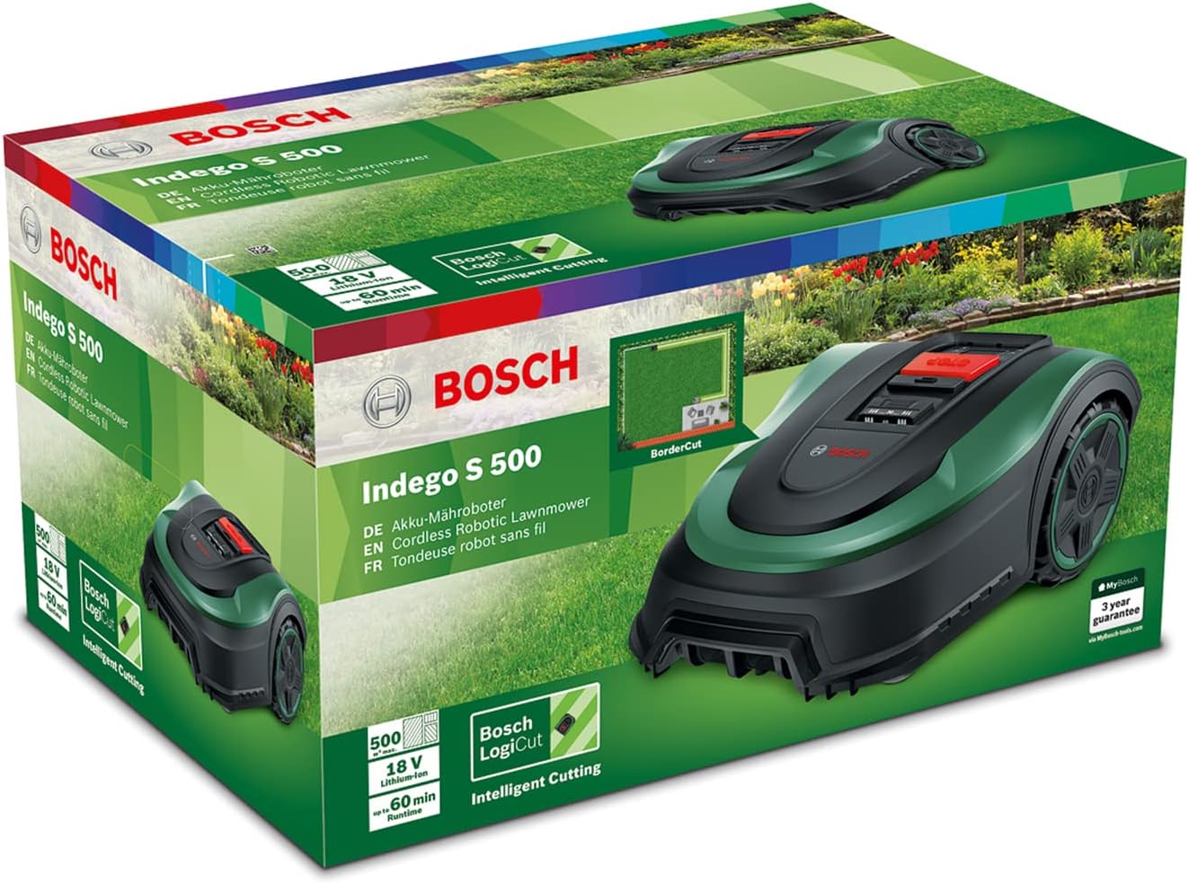 Bosch - Indego S 500 - 19 cm - Tonde jusqu'à 500m², batterie 18V