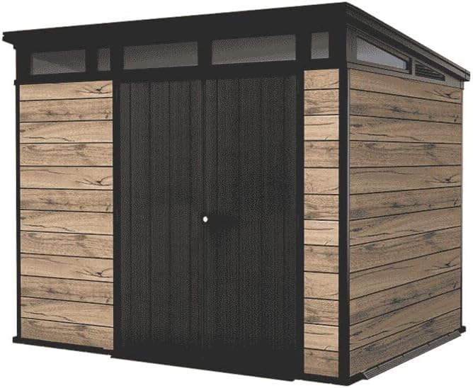 Abri de jardin 6m2 - aspect bois 