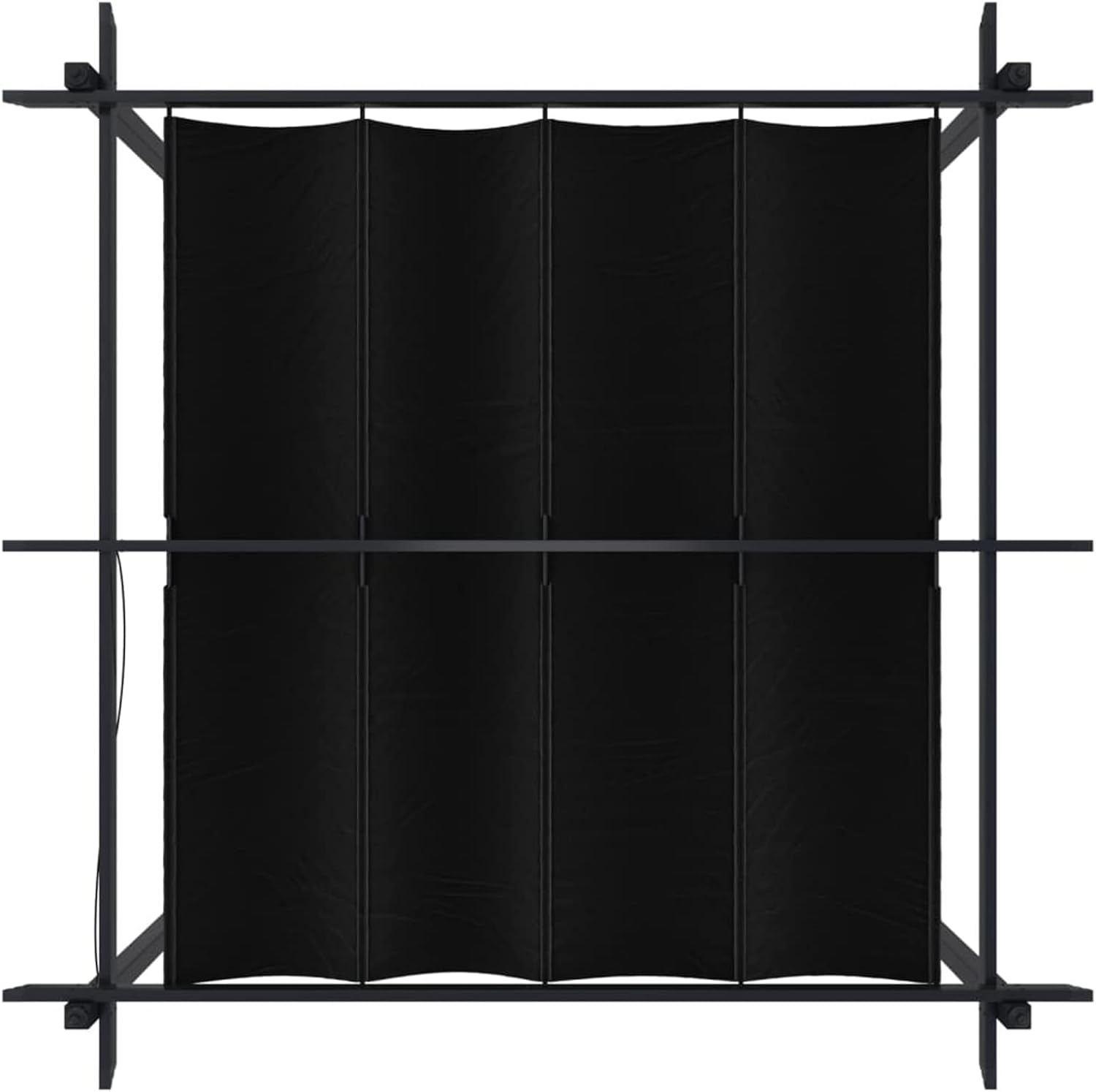 Homgoday - pergola extensible, toit ouvrant, 3x3m, protection UV - Anthracite