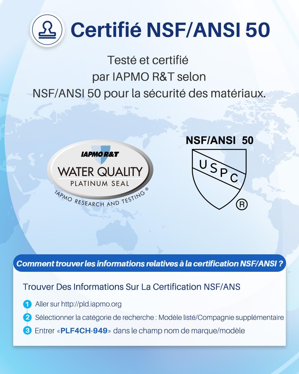 POOLPURE – Cartouche spa 50 m², compatible Pleatco, Waterway – 4CH-949