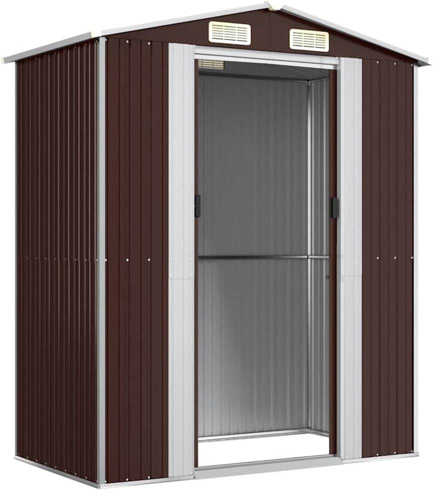 vidaXL - Abri de Jardin - 192x108x223 cm - Acier galvanisé, rangement