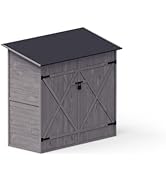 Upyard Abri à Outils avec système d'étagères - Abri de Jardin Moderne en Bois - Abri de Jardin av...