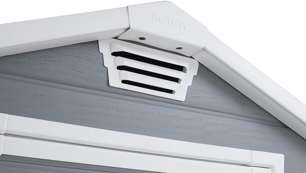 KETER - Abri Manor 43 - 1,1m² - Résine gris, porte simple