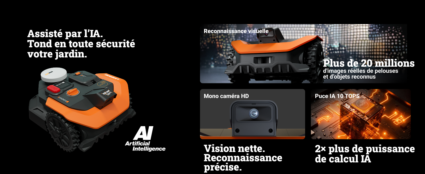Le texte indique « Shark » avec plusieurs images de produits illustrant les caractéristiques de l'aspirateur. Texte en français sur la puissance d'aspiration et les performances.