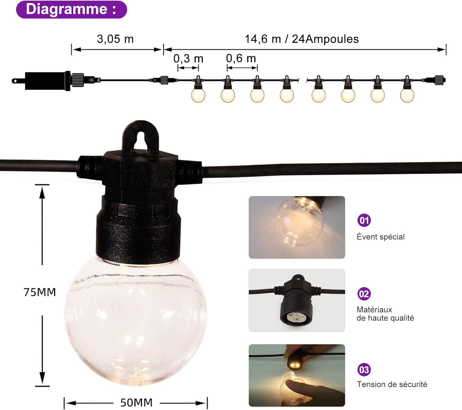 PURPLE LEAF - Pergola Aluminium - 4x3,2m - LED intégrée, toit rétractable, kaki