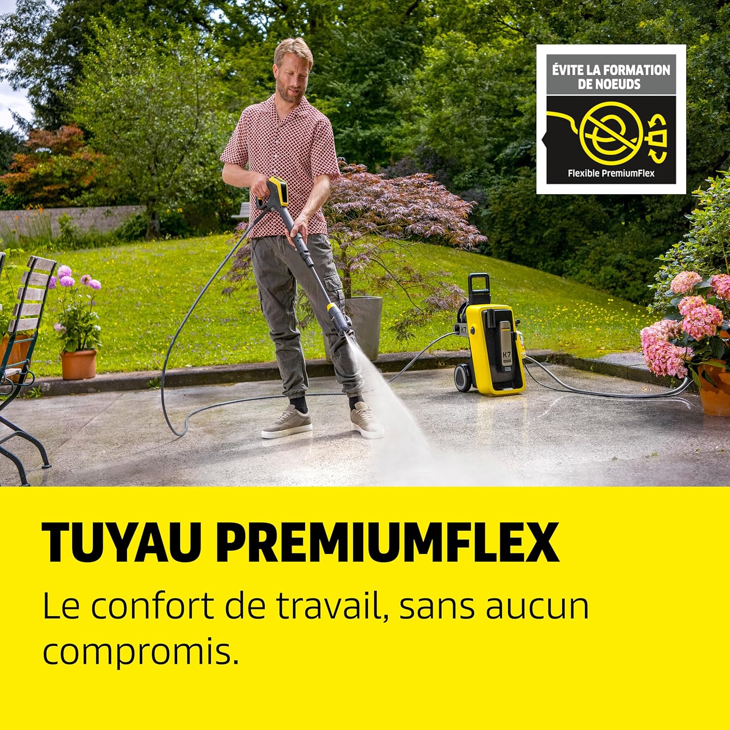 Kärcher - K 7 Premium Connect - 180 bars, 600 l/h - Enrouleur, appli contrôle