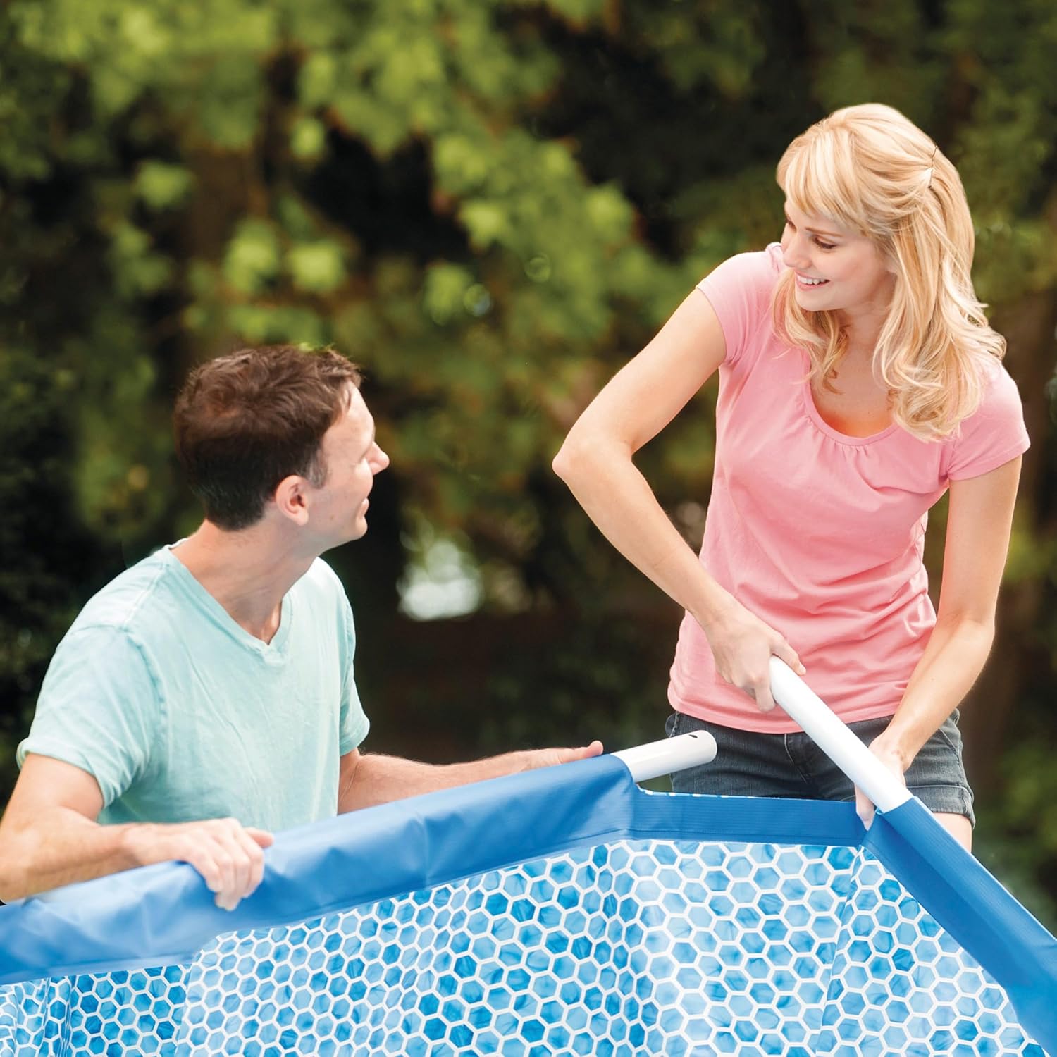 Intex - Piscine Cadre Métal - Ø305x76 cm - hors-sol, structure acier