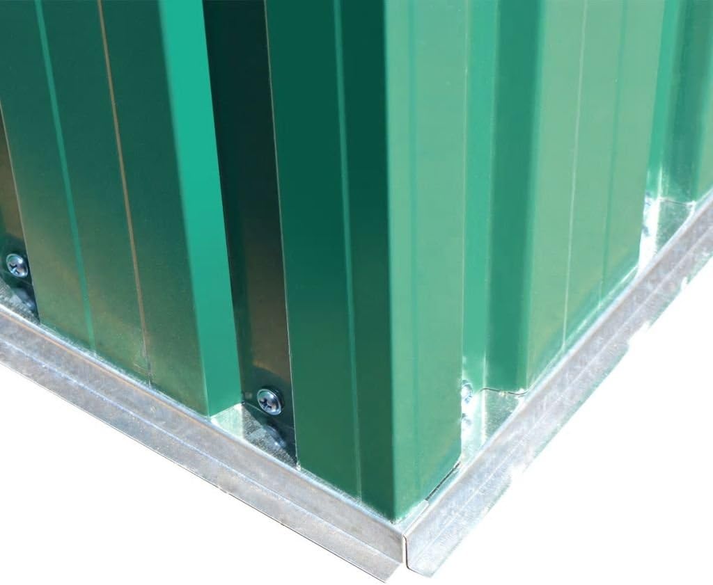 ShGaxin - abri de jardin métal - 204x132x186 cm - extérieur, vert