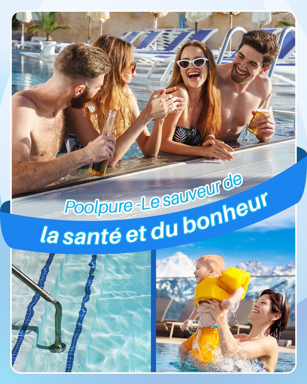 POOLPURE – Cartouche spa 50 m², compatible Pleatco, Waterway – 4CH-949