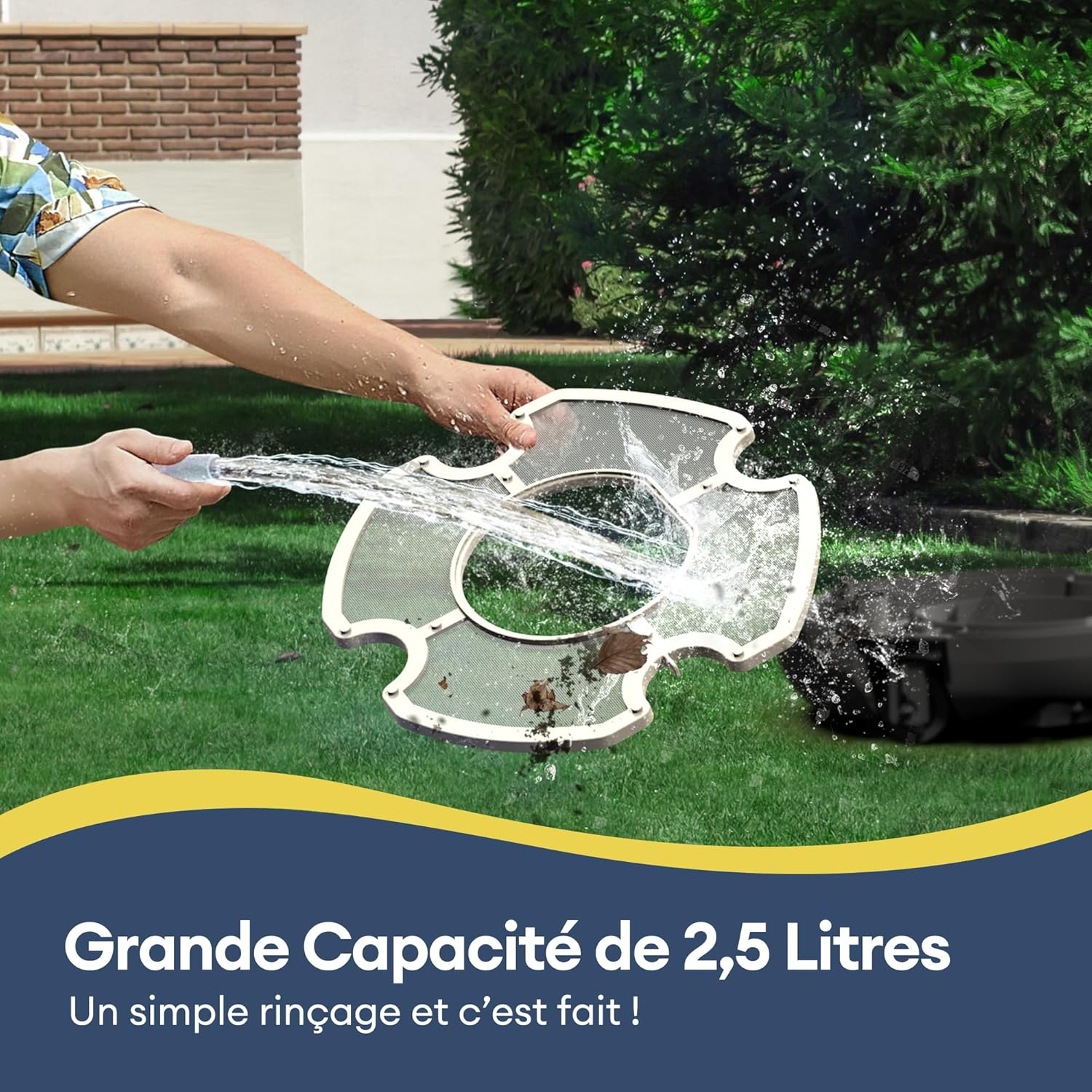 Ultenic Pooleco 10 Robot Piscine, 90Min, 80m², Robot Piscine sans Fil, Auto Stationnement, 3 Heures de Charge Rapide, Conception de Récupération sans Crochet, Convient à Une Large Gamme de Piscines
