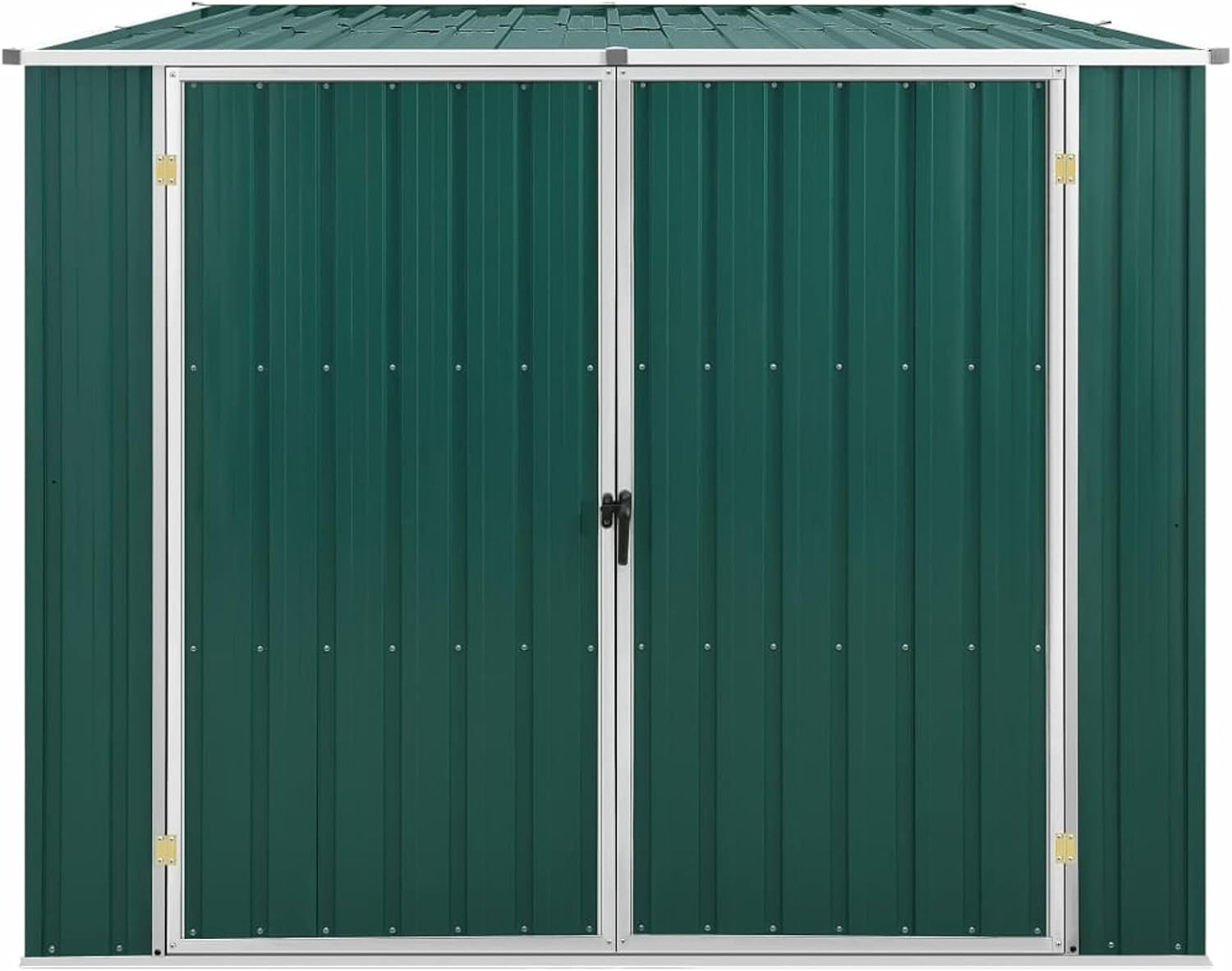 ShGaxin Abri de jardin, abri de jardin extérieur, armoires extérieures, abris de jardin, abri de jardin extérieur, acier galvanisé vert, 195 x 198 x 159 cm