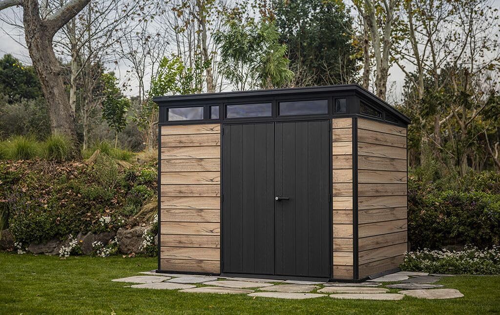 Abri de jardin 6m2 - aspect bois 