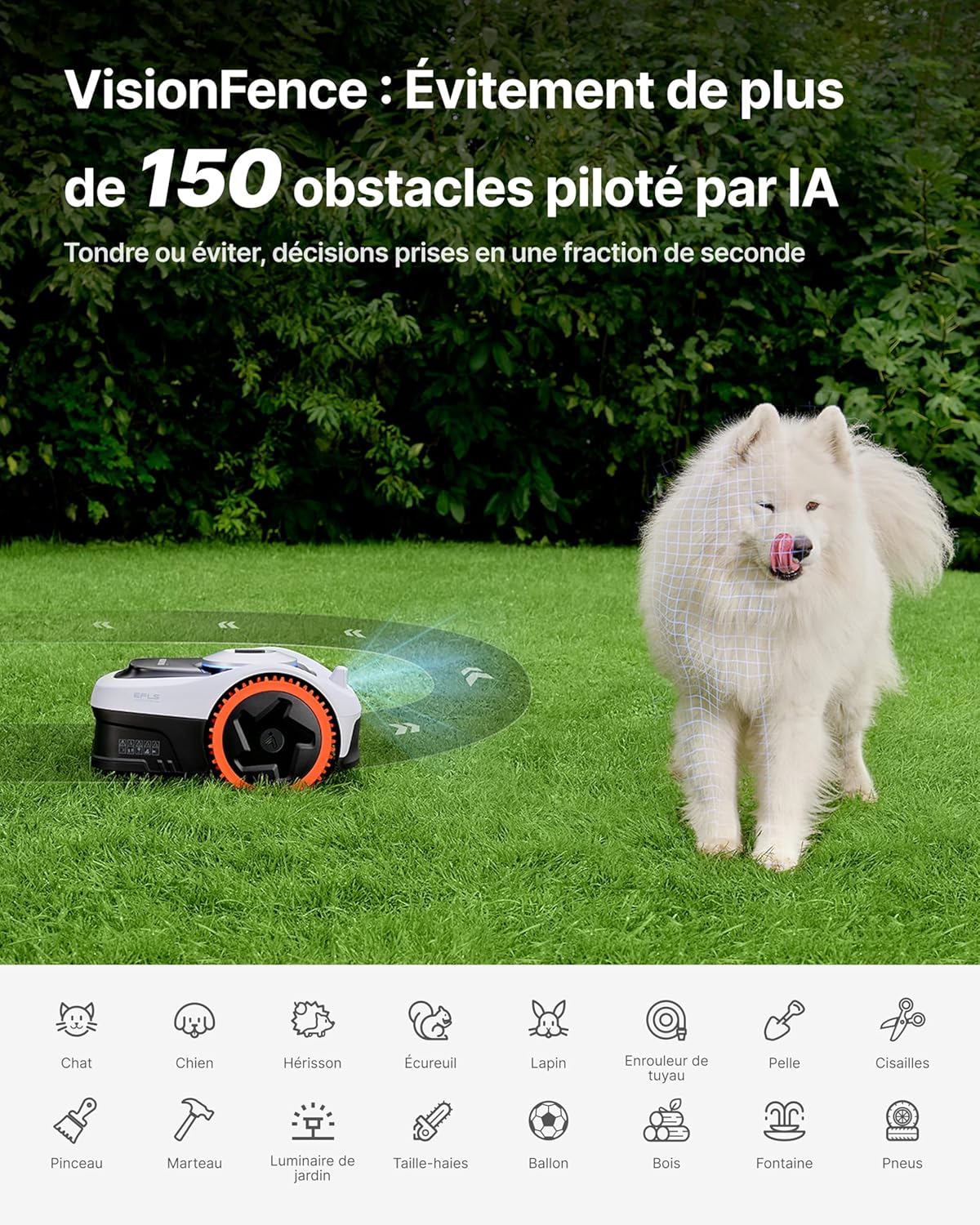 Segway - Navimow i205 AWD - robot tondeuse - 45% pentes, EFLS NRTK