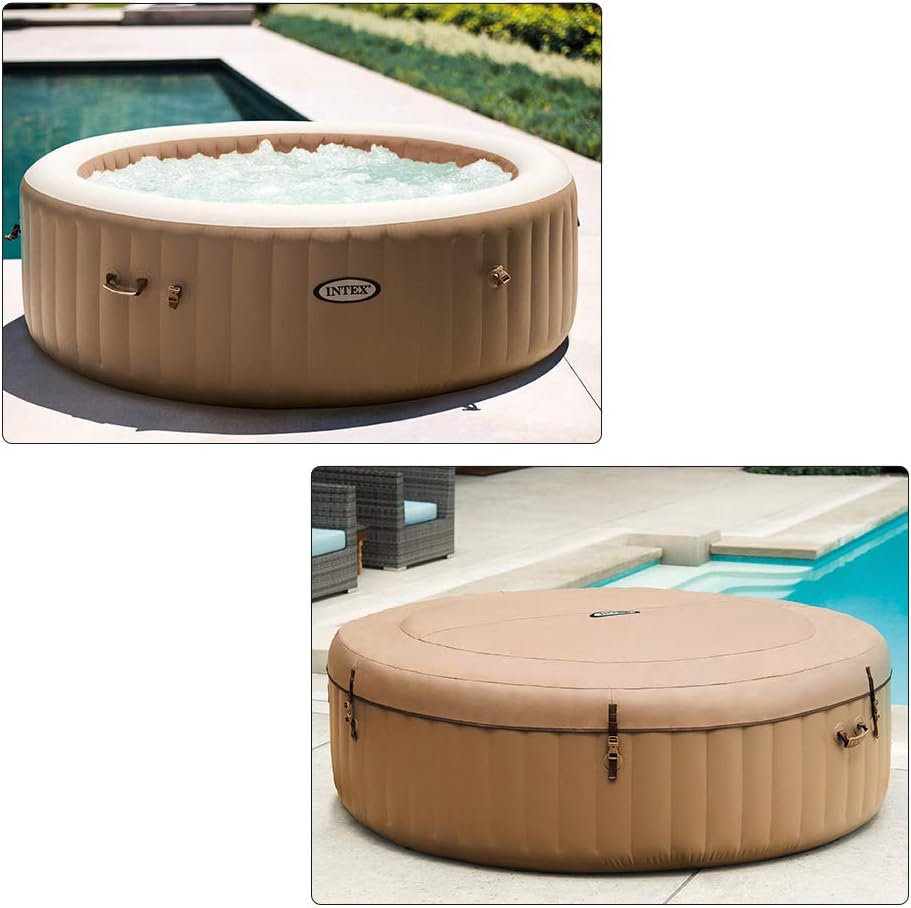 Intex Pure Spa Sahara 6 Places + lumière d'ambiance LED à Piles pour Pure Spa à Bulles
