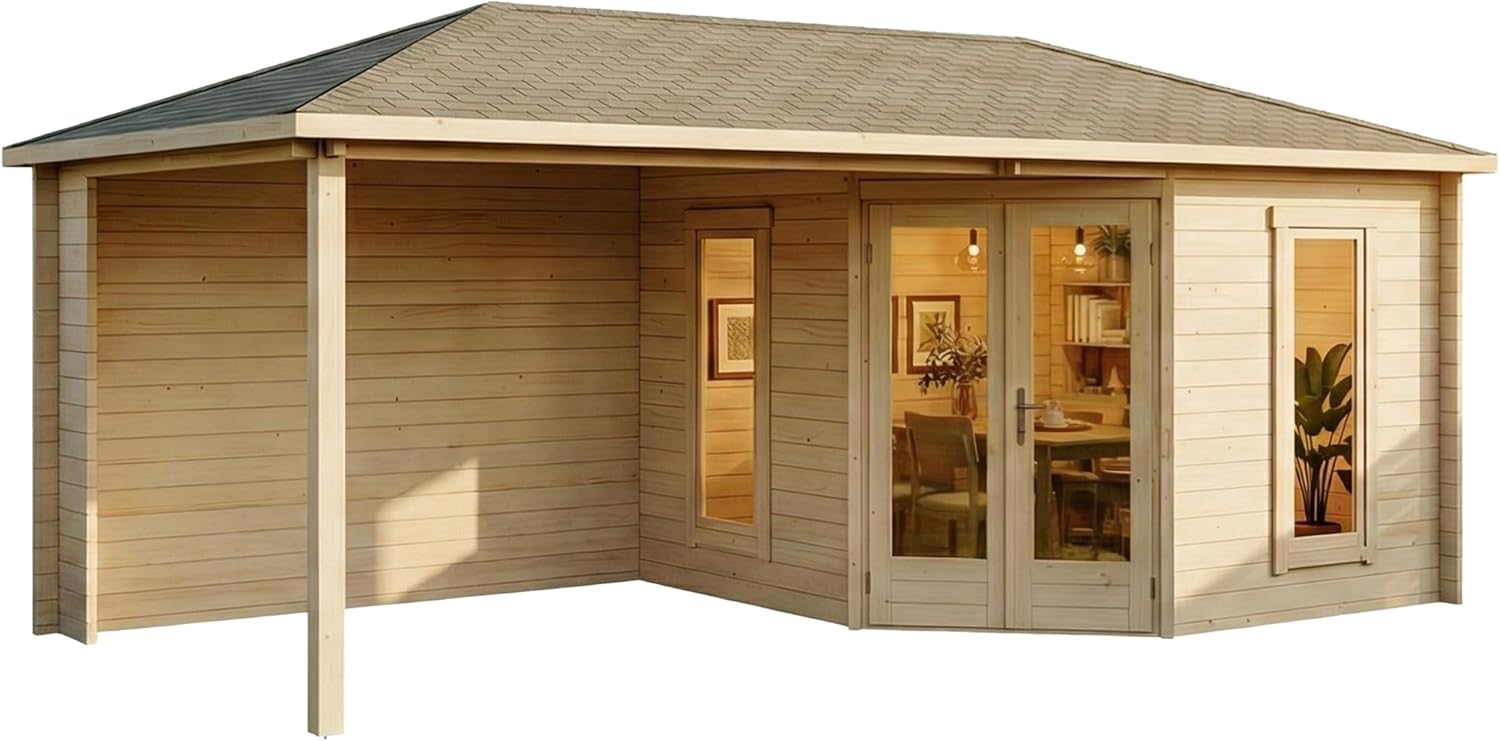 Abri de jardin en bois - 17 m²