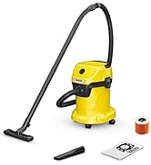 Kärcher Aspirateur sec et humide WD 3V-17/4/20, filtre cartouche feutre, 1000 W, réservoir : 17 ...