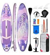 YU YUSING Paddle Gonflable Adulte 320/335cm, Planche de Stand up Paddle Gonflable 2 Personnes, Si...