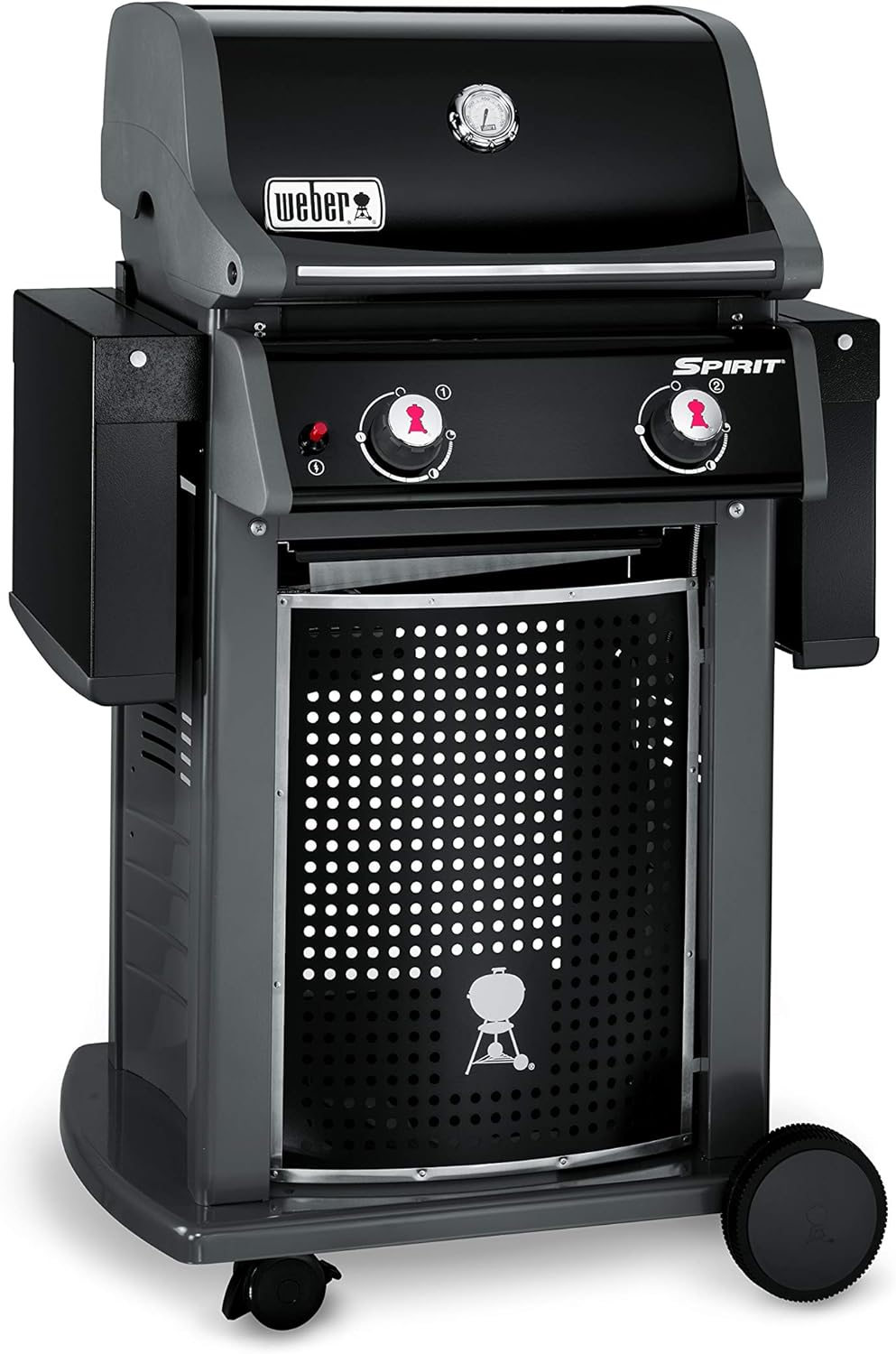 Weber - Spirit II (série E-310) - 60x46 cm - 3 brûleurs, grilles Gourmet, GS4, tablettes, noir/argent