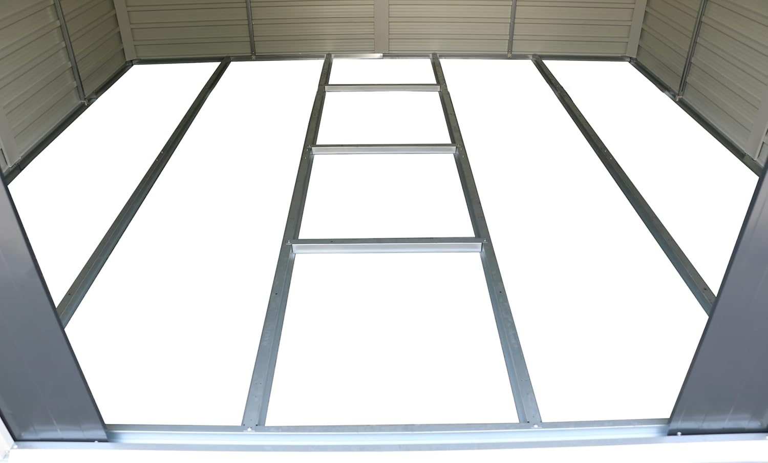 Duramax - Alpine - 10x8 - abri de jardin métal, toit renforcé, 7,82 m²